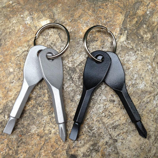 2-piece EDC Screwdriver Keychain