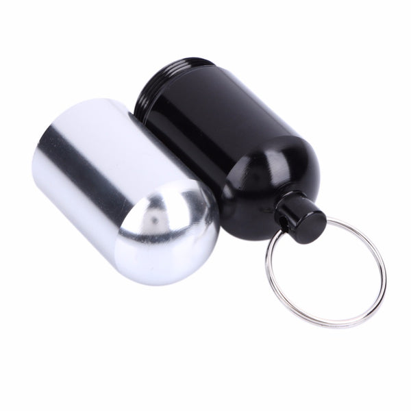 Aluminum Pill Case with Key Ring